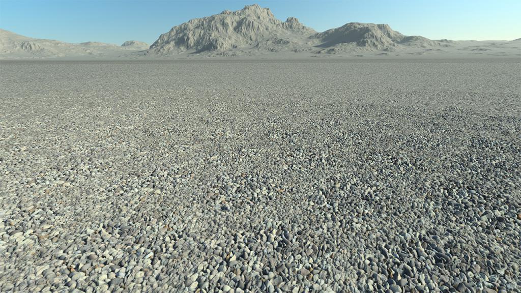 Crushed and natural gravels for solar fields